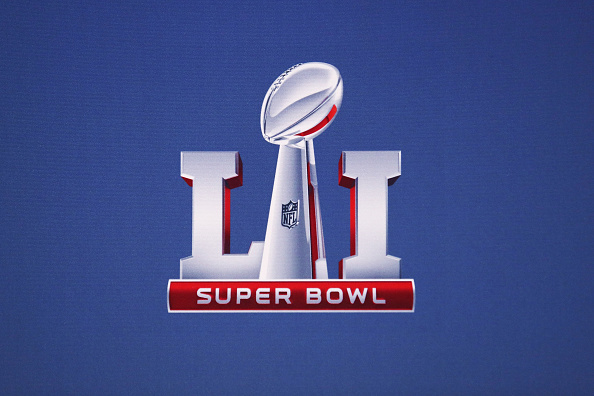 HOUSTON, TX - FEBRUARY 01:  The Super Bowl 51 logo is seen following a press conference held by NFL Commissioner Roger Goodell (not pictured) at the George R. Brown Convention Center on February 1, 2021 in Houston, Texas.  (Photo by Tim Bradbury/Getty Images)